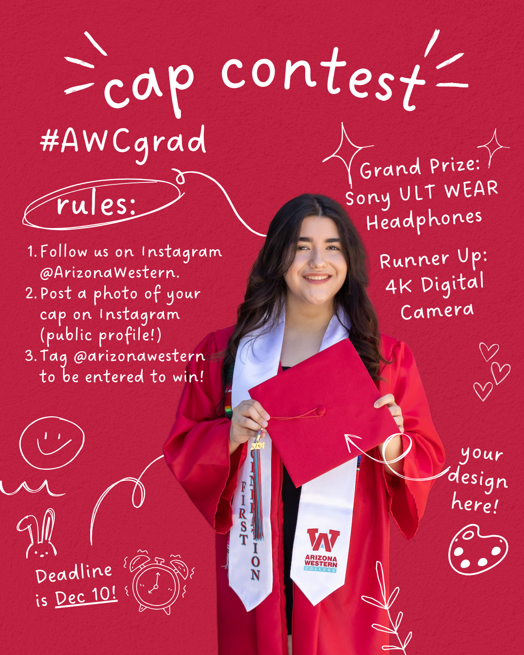 Graduation Cap Contest Details shared in body text