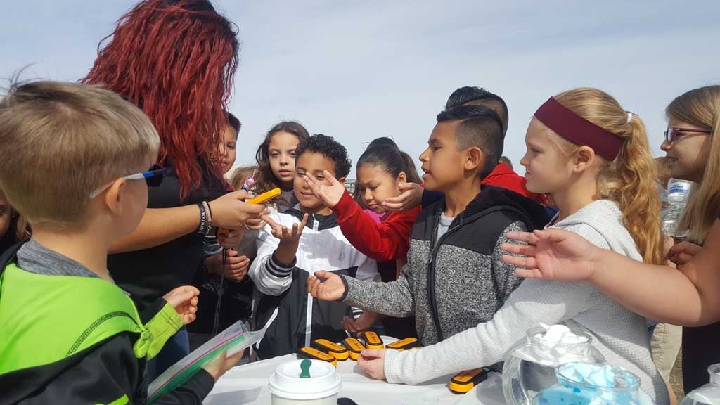 USDA-NIFA Photo with a group of kids