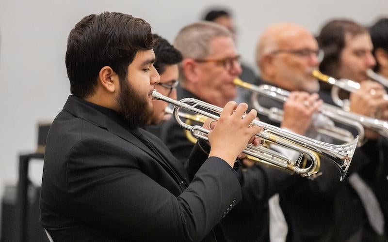 AWC Community Band performs at their spring concert in March 2025.