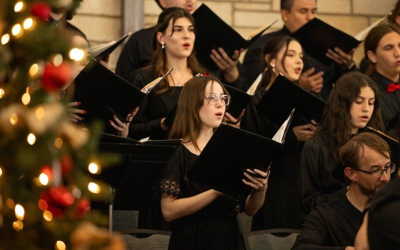 AWC Choirs perform at their annual holiday concert on December 3, 2024.