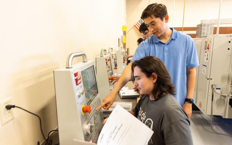 Arizona Western College students train on advanced manufacturing equipment aligned with emerging technologies and workforce needs.