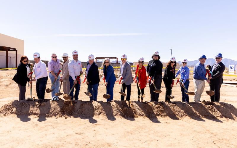 Breaking ground on the Future48 Workforce Accelerator in Wellton, Ariz. on February 27, 2025. 