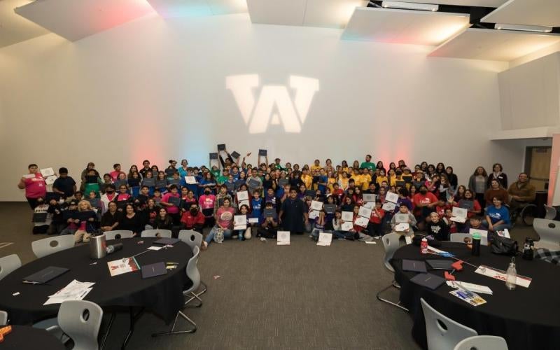 Fifth graders become college students for a day