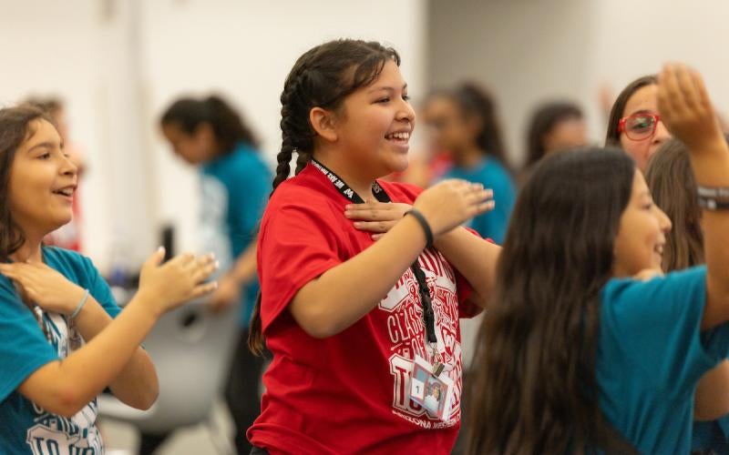 Students from James B. Rolle Elementary School enjoy the Spring 2026 I'm Going to College event
