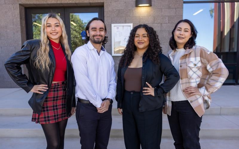 Josett Clark, Abel Morales III, Kassandra Sicairos, and Rosaelba Soto Robles