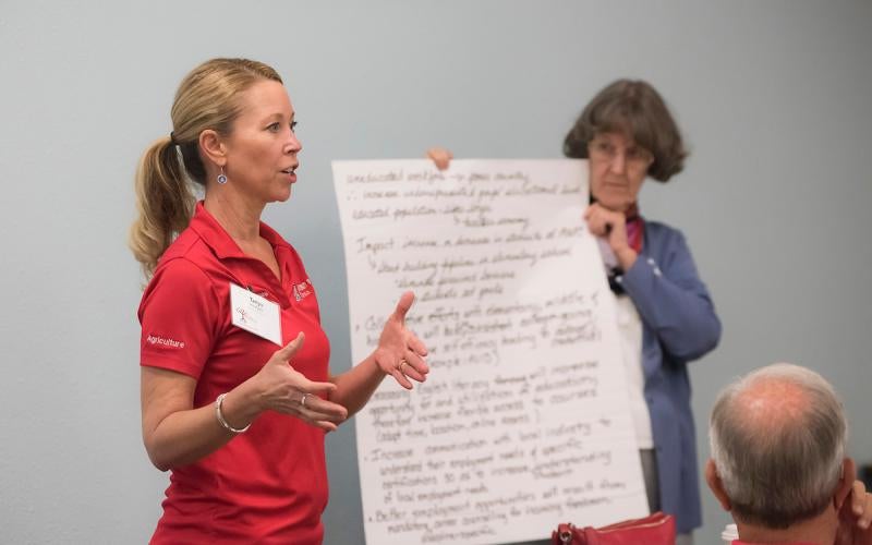 AWC Staff collaborate and share during the 2017 Horizon Symposium Strategic Planning event.
