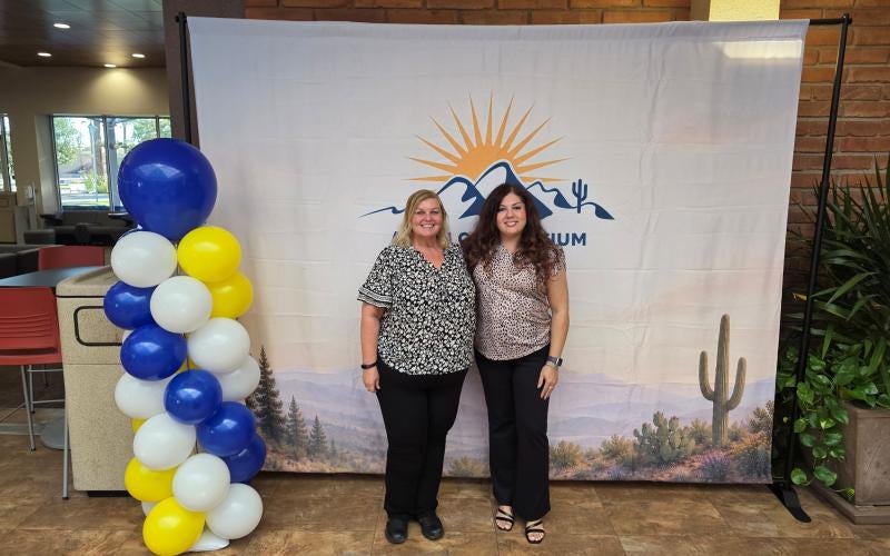 Dr. Monica Ketchum-Cardenas and Eva Aviles at the AZ Hispanic Serving Institution Consortium Summit