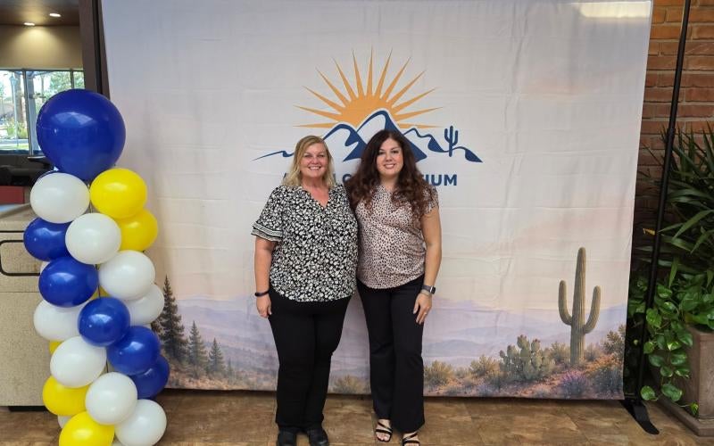 Dr. Monica Ketchum-Cardenas and Eva Aviles at the AZ Hispanic Serving Institution Consortium Summit
