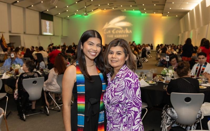 Transfer students were honored at the La Cosecha annual event in May 2024.