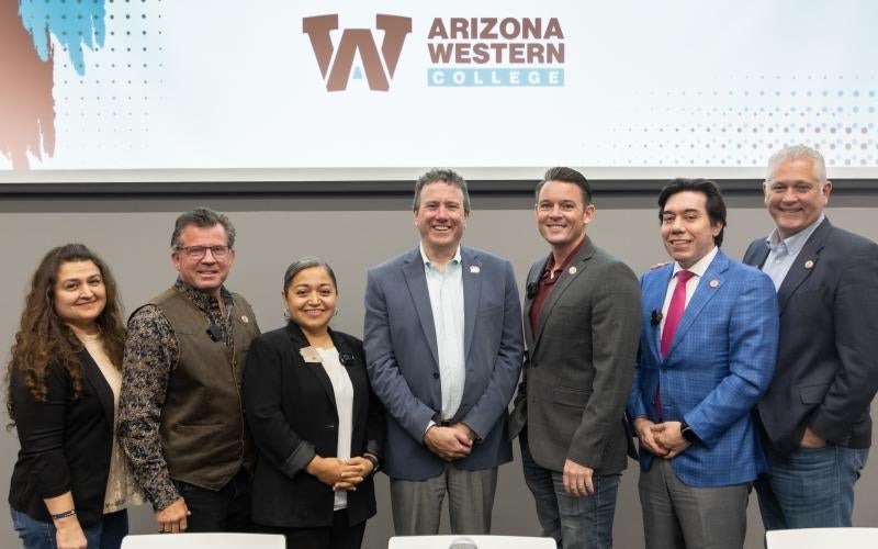 Legislators with AWC President, Dr. Daniel Corr