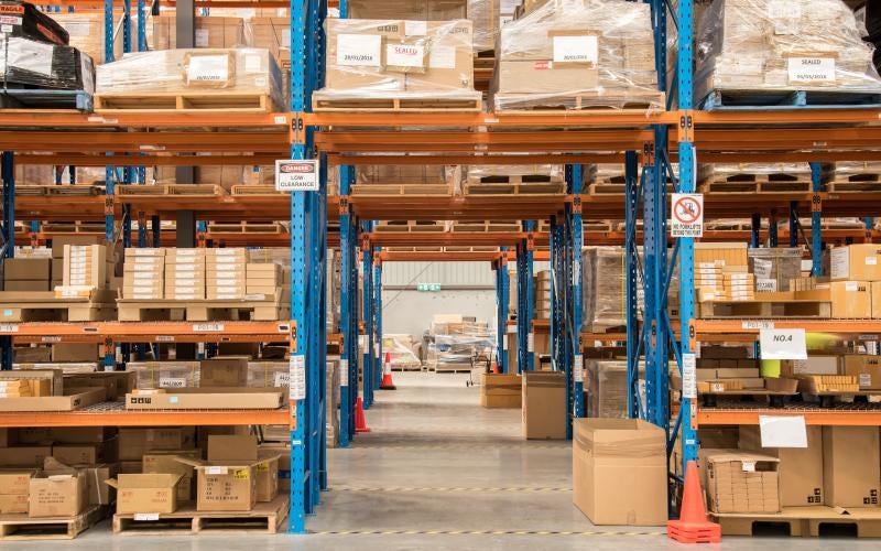 Warehouse filled with boxes