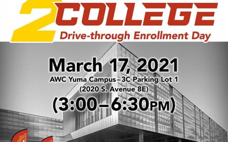 Students can enroll during drive-through event