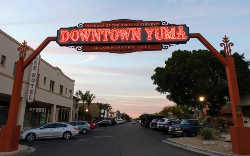 Historic Downtown Yuma sign