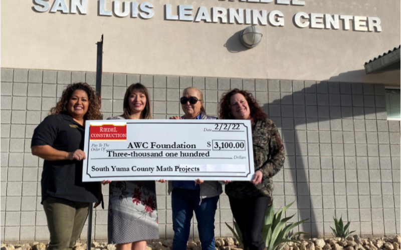 AWC Foundation receives donation for South Yuma County Math Project