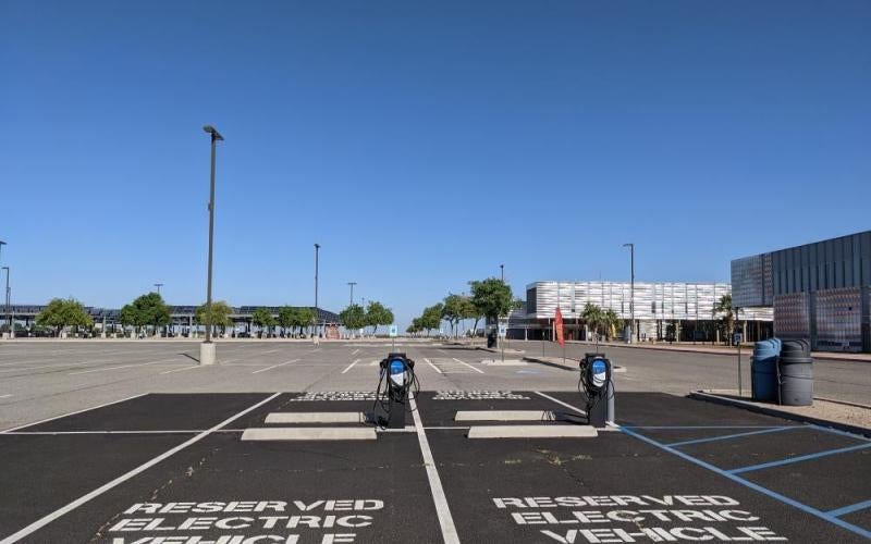 Electric vehicle charging stations installed at AWC