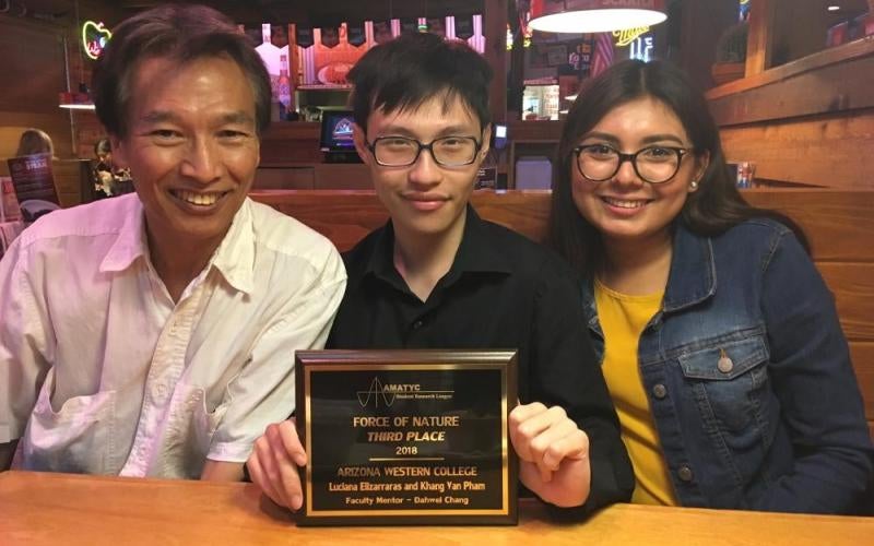 Students win third place during research competition