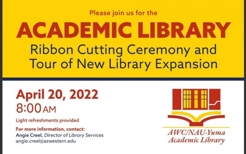 Library expansion to be celebrated with ribbon-cutting ceremony