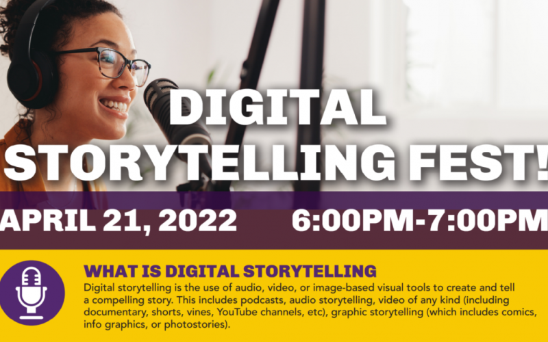 English Department presents inaugural Digital Storytelling Contest 