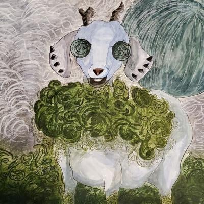 Drawing of a goat