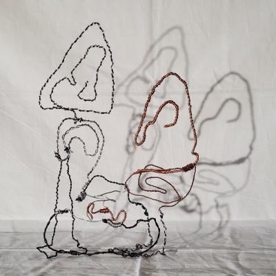photo of a wire sculpture