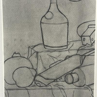 drawing of vase