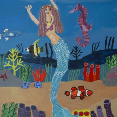 Painting of a mermaid