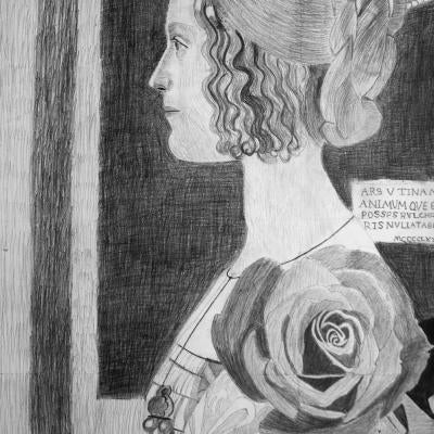Drawing of a woman