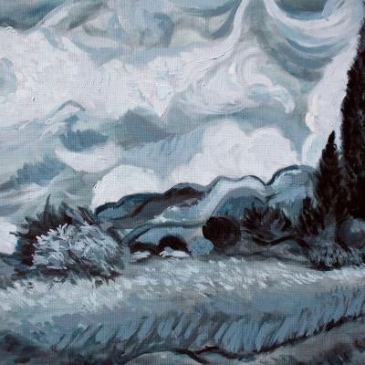 grisaille acrylic