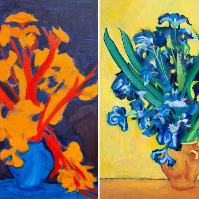 Mixing color assignment: underpainting and layering 