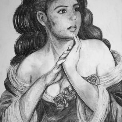 drawing of a woman