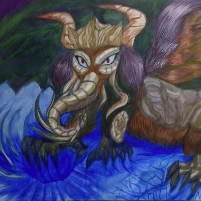 painting of a mythical creature