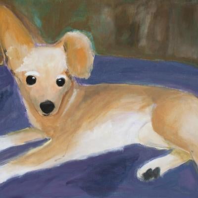 painting of a dog