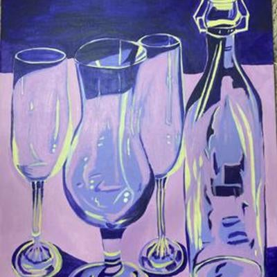Painting of glasses