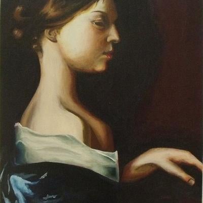 painting of a woman