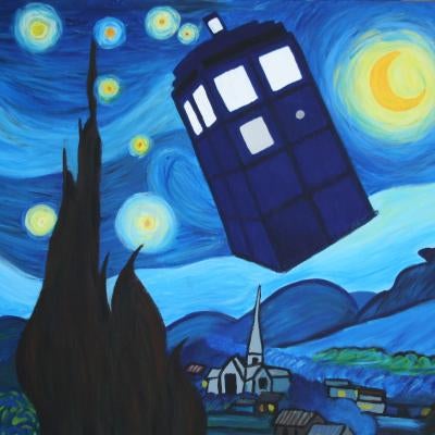 painting of the tardis