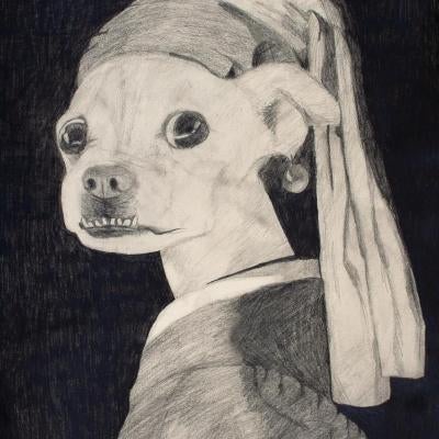 Drawing of a dog
