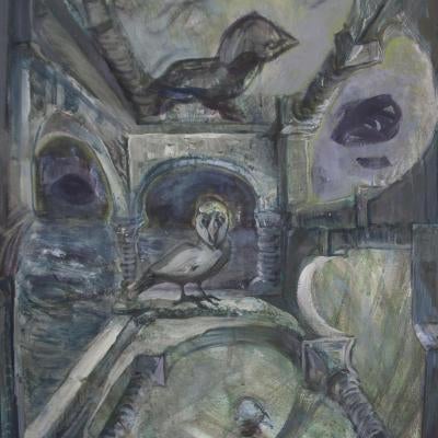 painting of a bird