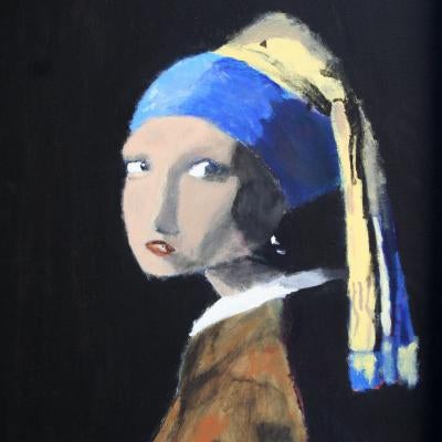 painting of a woman