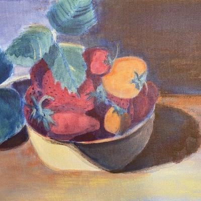 Painting of strawberries