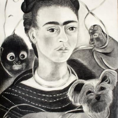 Drawing of Frida