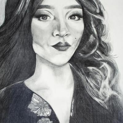 drawing of a woman