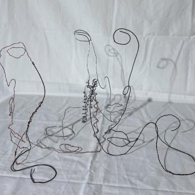 photo of a wire sculpture