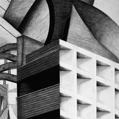 drawing of a building