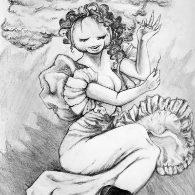 drawing of a poster