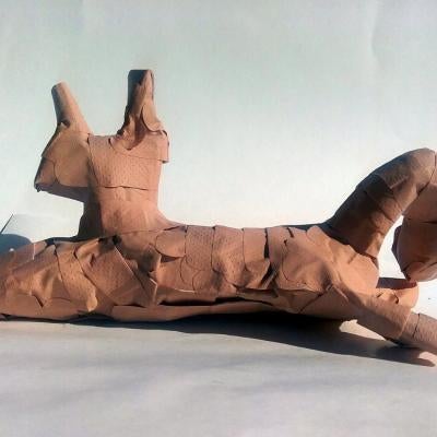 photo of a cat sculpture