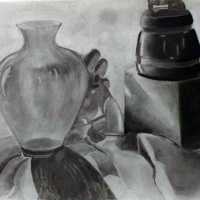drawing of a vase