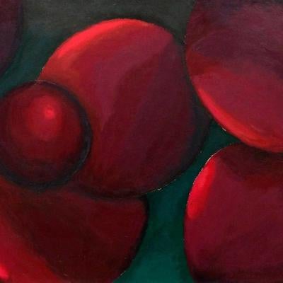 design of red spheres