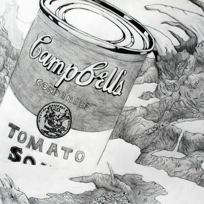 drawing of campbell's soup can