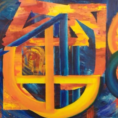 painting of colorful shapes