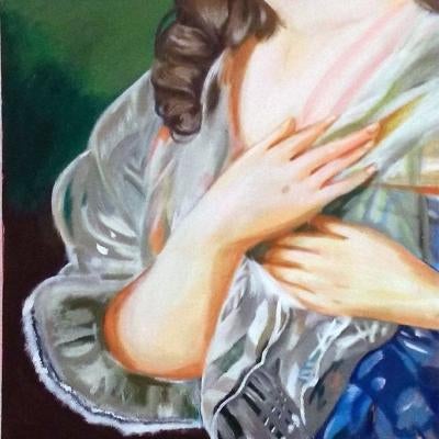 painting of a woman